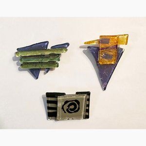 3 - Handmade Glass Pins